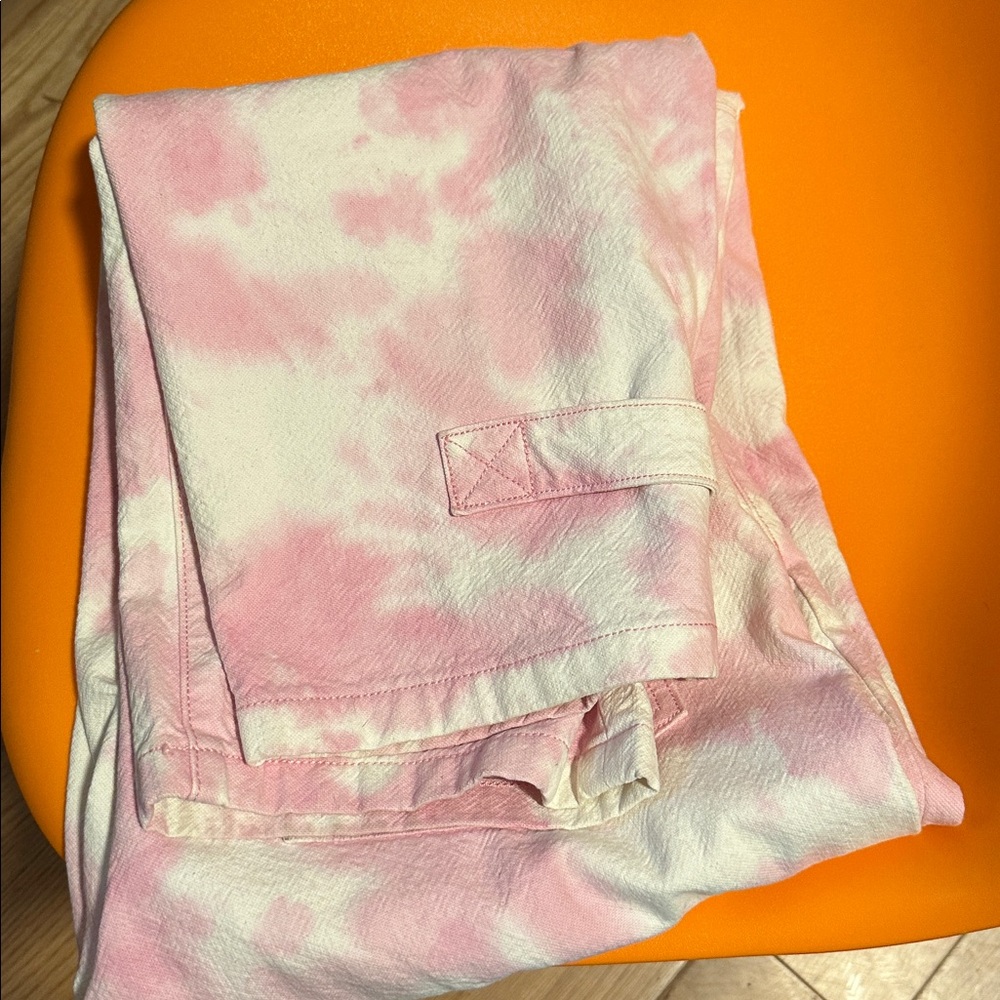 Everlane X Marques Almeida collab pink tie-dye barrel pants - Picture 3 of 4